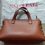 "NAJ OLEARI" BORSA A MANO DONNA ECOPELLE DECORI + SACCA ANTIPOLVERE OCCASIONE!