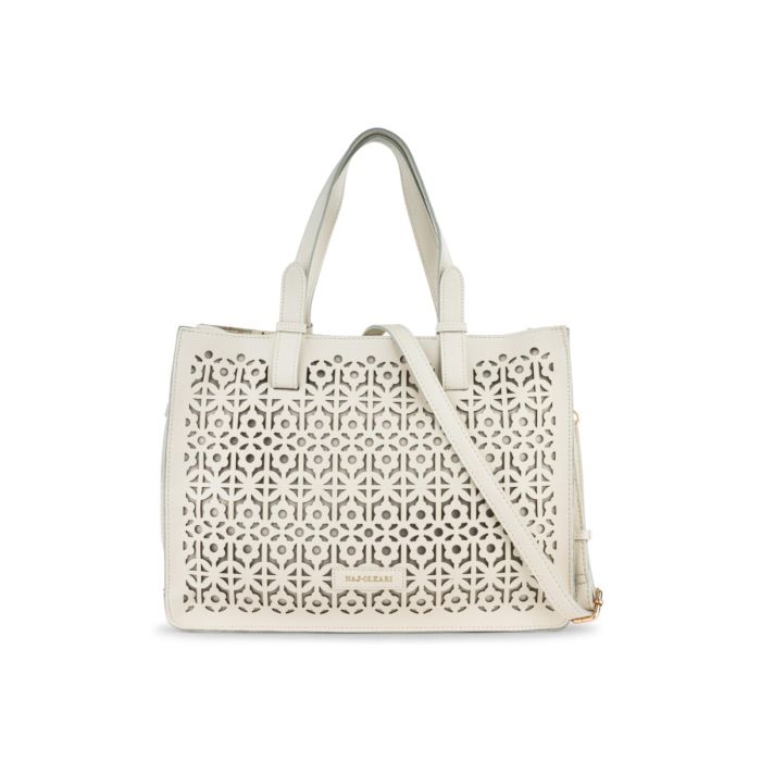 naj-oleari-borse-564ukv-1.jpg Borsa giorno a spalla da donna bianca con lavorazione traforata Naj Oleari NAJ OLEARI | Scarpe&Scarpe - immagine 1