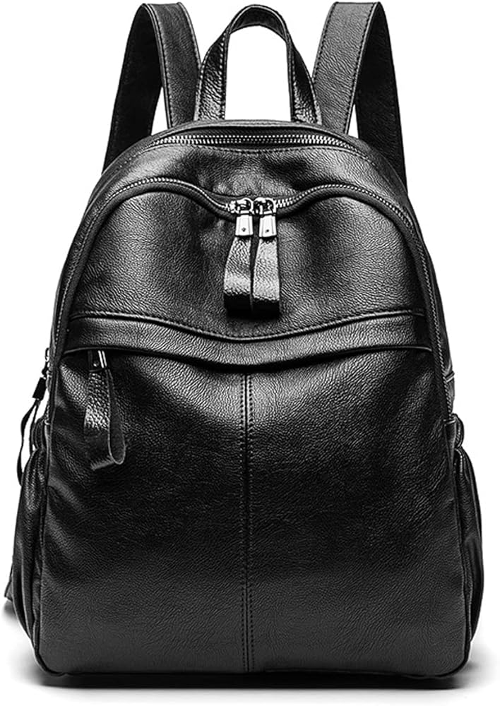 zaini-donna-pelle-029xza-1.jpg Monitika Zaino Donna Pelle Impermeabile Borse a zainetto Grande Capacità Moda Zaini Casual Viaggio Scuola Zainetti Nero : Amazon.it: Moda - immagine 1
