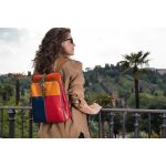 Zaino donna in pelle "Pontina Multicolor"