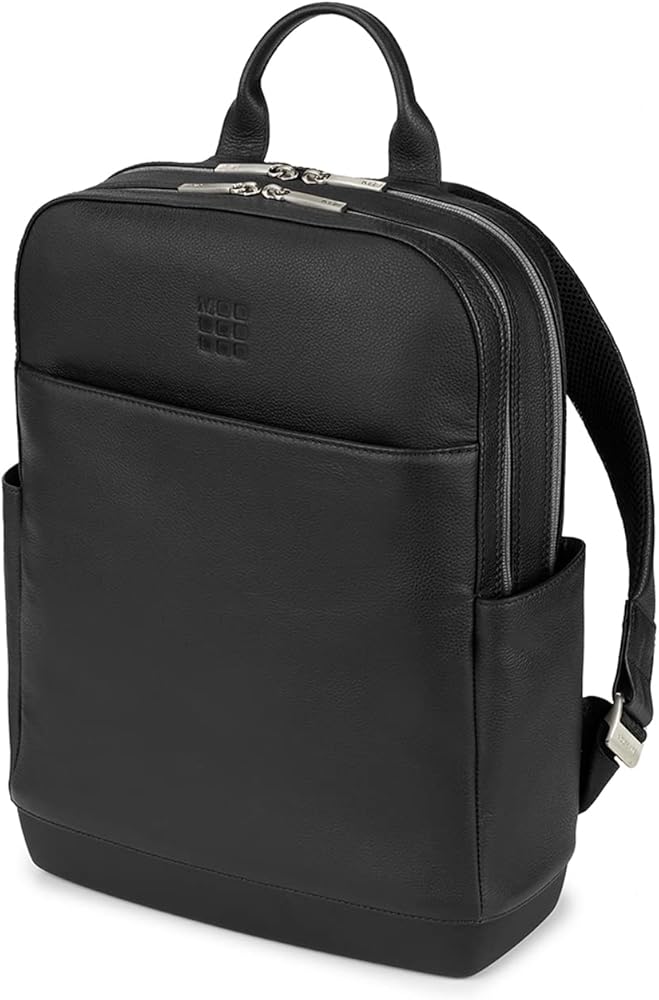 zaini-moleskine-435ghs-1.jpg Moleskine Classic Pro Backpack in Pelle, Zaino Professionale da Ufficio, Zaino Porta Pc per Laptop, iPad, Notebook fino a 15'', Zainetto da Lavoro per ... - immagine 1