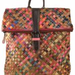 Zaino in pelle intrecciata