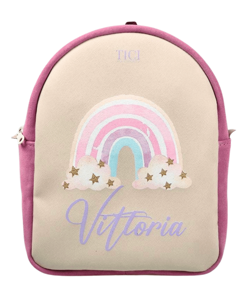 zaino-asilo-128tok.png Zaino asilo femminile Zaino bimba arcobaleno Tici Handmade ® - immagine 1
