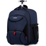 LIGSAN Zaino Trolley per Uomo e Donna Porta PC Portatile 17 Pollici, Impermeabile, Grande, Antifurto Bagaglio a Mano da Viaggio con Ruote Borsa ...