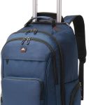 WIRABO Zaino con ruote, trolley da 17,3 pollici, borsa da viaggio con ruote, grande zaino per uomo lavoro, college, Blu : Amazon.it: Informatica