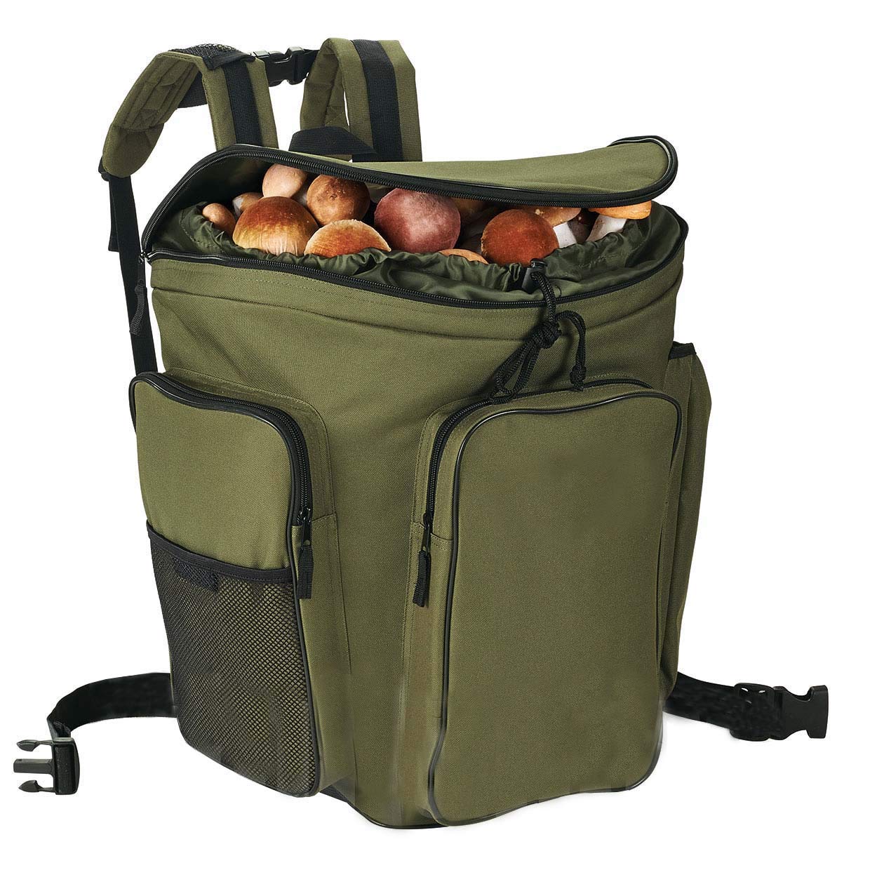 zaino-da-funghi-218fpl-1.jpg Cesto zaino in vimini porta funghi verde gerla cesta montagna raccolta funghi cm. 41x28,5 x38,5h : Amazon.it: Giardino e giardinaggio - immagine 1