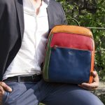 Zaino in pelle uomo "Appia Multicolor"
