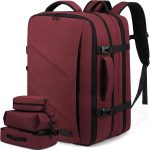 LOVEVOOK Zaino Donna Grande Da Viaggio Per Aereo, Bagaglio A Mano Borse Da Cabina Con porta Usb, Zaino Per PC 15,6 Pollici, Travel Bag Impermeabile ...