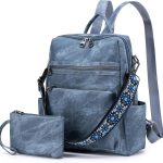SUCIKORIO Pelle Zaino Donna Elegante Con Piccola Borsa, Borsa Zainetto Donna da Viaggio Antifurto Impermeabile Daypack Moderno Borsa Zainetto Lavoro ...