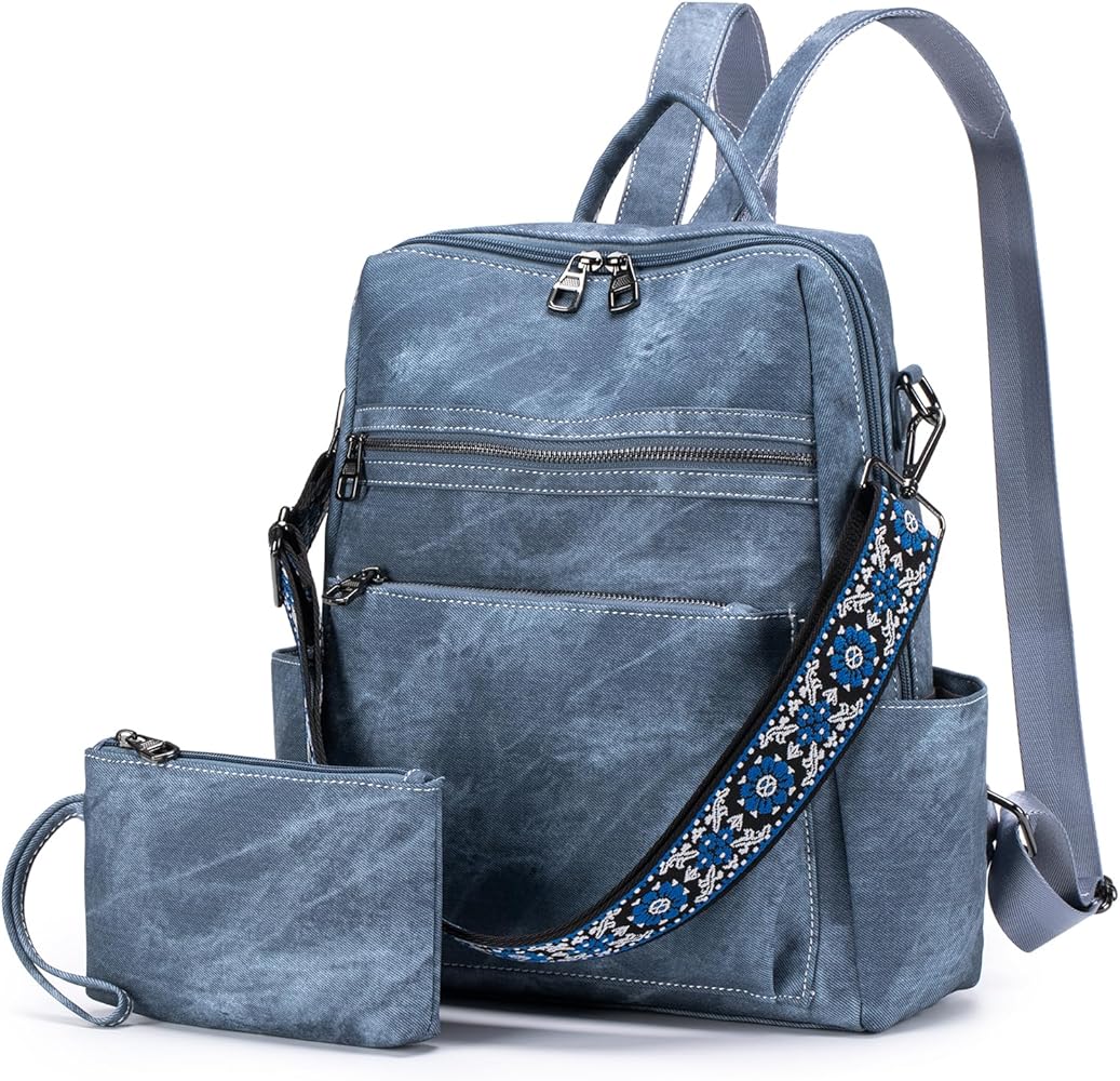 zaino-donna-viaggio-859yun-1.jpg SUCIKORIO Pelle Zaino Donna Elegante Con Piccola Borsa, Borsa Zainetto Donna da Viaggio Antifurto Impermeabile Daypack Moderno Borsa Zainetto Lavoro ... - immagine 1