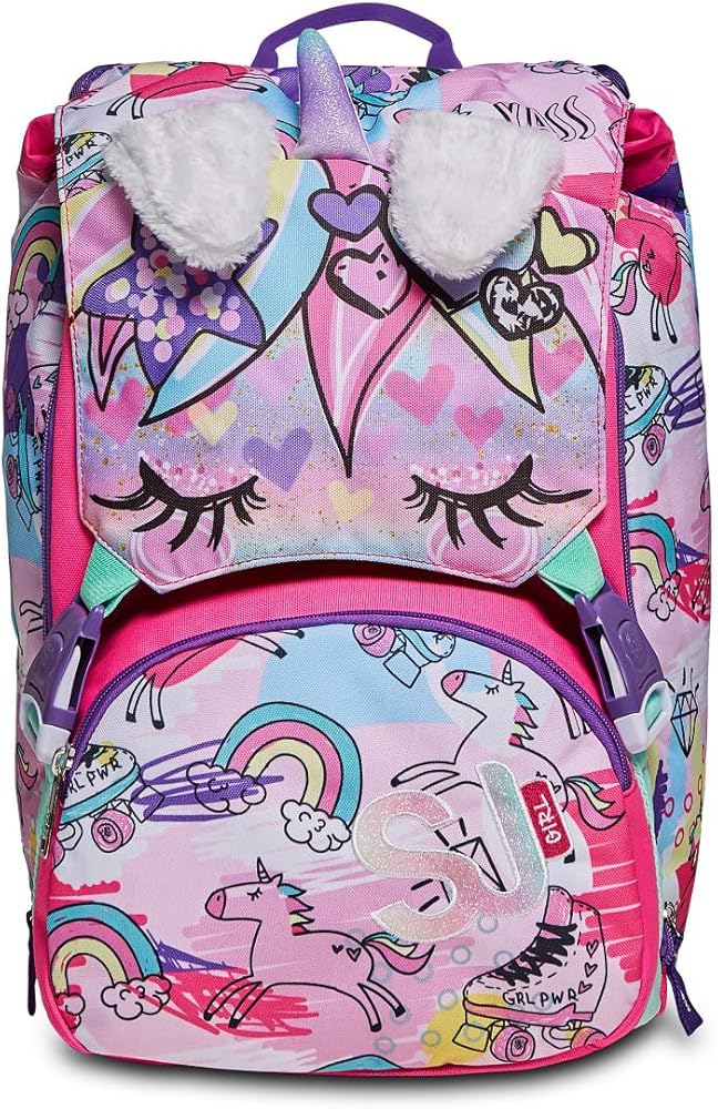 zaino-elementari-bambina-029kny-1.jpg SJ Gang Zaino Scuola Estensibile ANIMALI FANTASY Con Orecchie Unicorno Zaino Scuola Elementare Bambina + Sacca Sport e Tempo libero : Amazon.it: Moda - immagine 1