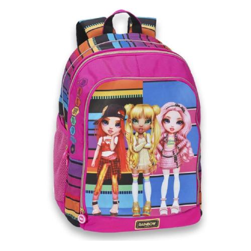 zaino-elementari-bambina-895lor-1.jpg Rainbow High Zaino Organizzato Bambina Scuola Elementare 71780 - immagine 1