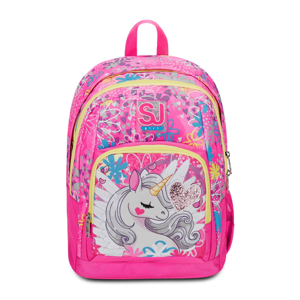 FILE PER FOTO (CORRETTO) Zaino SJ Tondo UNICORNO Bambina Unicorn Led Girl - immagine 1