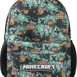 Minecraft Creeper Zaino per bambini, con cerniera, per il rientro a scuola, unisex, per giochi e scuola, One Size, Casual : Amazon.it: Moda