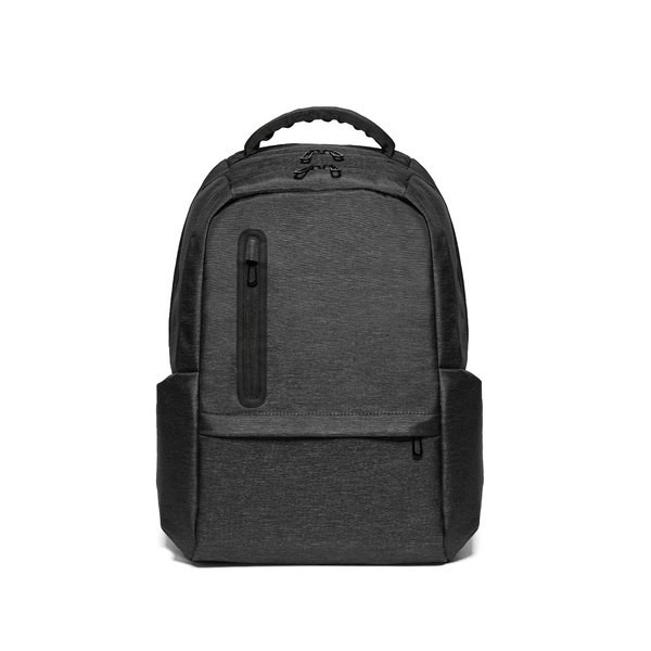 zaino-per-pc-868qky-1.jpg Zaino per laptop impermeabile in nylon riciclato 2Tone con scomparto in poliestere riciclato 210D Egotier 92195 Nero | Wordans Italia - immagine 1