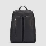Zaino Piccolo Piquadro porta Computer 14 in pelle Ronnie Nero in offerta a 252.00