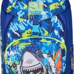 SJ Gang Zaino Scuola Primino, Blu, SharkStory, Mono Scomparto, Zaino Scuola e Tempo libero, Scuola Elementare, Bambino : Amazon.it: Moda