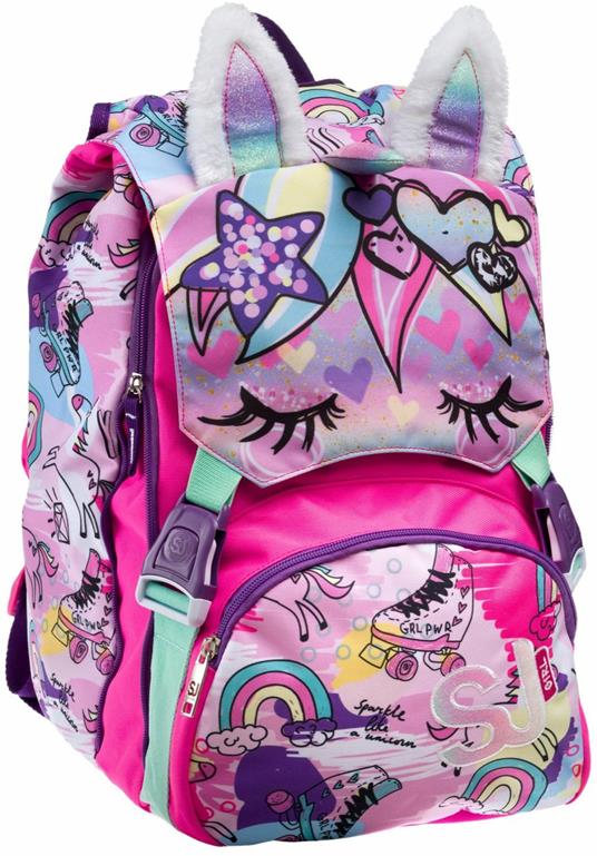 zaino-sj-181ras-1.jpg Zaino scuola Sdoppiabile Big Sj Gang Animali Fantasy Girl, Candy Fuxia 27 x 41 x 16 cm Sj Gang Cartoleria e scuola | IBS - immagine 1