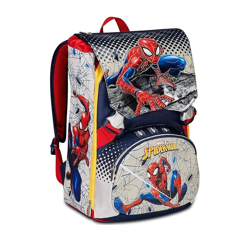 zaino-spiderman-799hmp-1.jpg Seven Zaino Scuola Estensibile Spider Man Webbed Wonder SEVEN - immagine 1