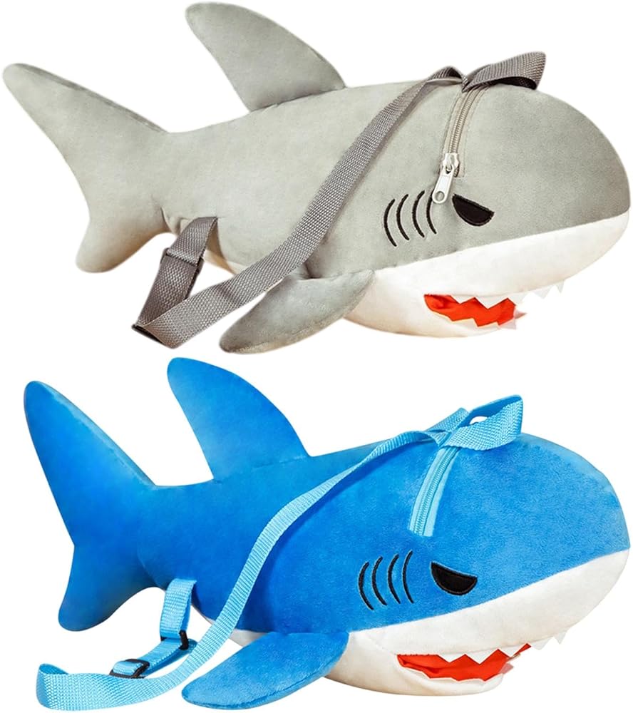 zaino-squalo-673jep-1.jpg Generico Zaino Squalo Zaino Morbido A Forma Di Squalo Per Bambini | Morbido Per Asilo e Casa, Zaino Estetico Bambini Regalo Compleanno Ragazzi e ... - immagine 1