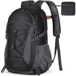 RAINSMORE Zaino Trekking 40 Litri Grande Pieghevole, Zaino Montagna Impermeabile per Uomo/Donna, Zaino da Viaggio Leggero Traspirante, per ...