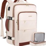 MOSISO Zaino Viaggio 40 Litri Donna e Uomo, Zaino Viaggio Approvato Volo | con Porta Ricarica USB,2 Scomparti e Scomparto Scarpe, 17,3 pollici Zaini Laptop per Ufficio,Lavoro,Viaggi, Essenziale, Beige : Amazon.it: Informatica