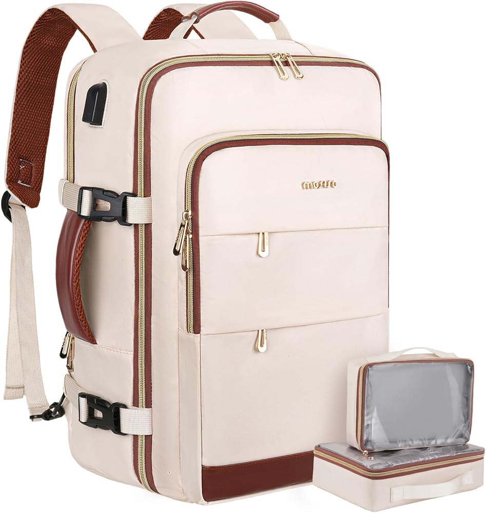 zaino-viaggio-donna-655uph-1.jpg MOSISO Zaino Viaggio 40 Litri Donna e Uomo, Zaino Viaggio Approvato Volo | con Porta Ricarica USB,2 Scomparti e Scomparto Scarpe, 17,3 pollici Zaini Laptop per Ufficio,Lavoro,Viaggi, Essenziale, Beige : Amazon.it: Informatica - immagine 1